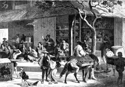 Early tea trading in China
