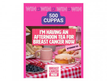 Organise an Afternoon Tea Event for Breast Cancer Now &  Win 500 Cuppas
